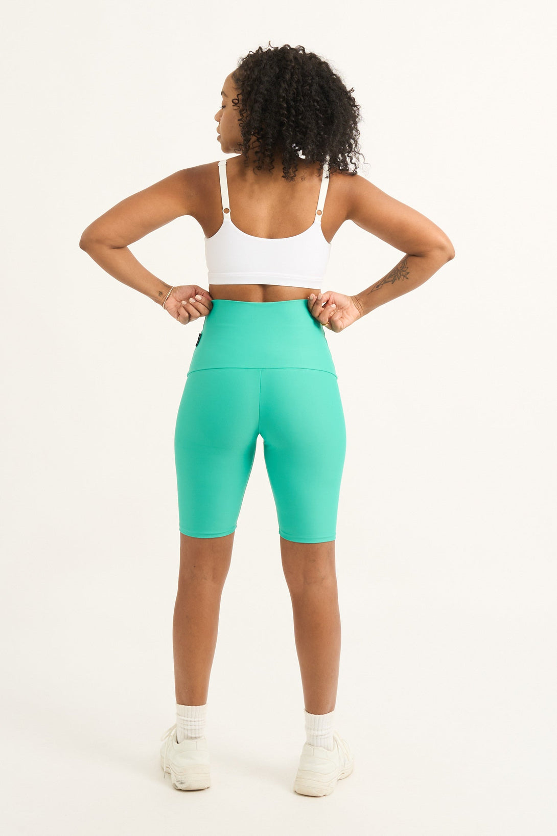 Jade Performance - Extra High Waisted Long Shorts-9358328357711-Activewear-Exoticathletica