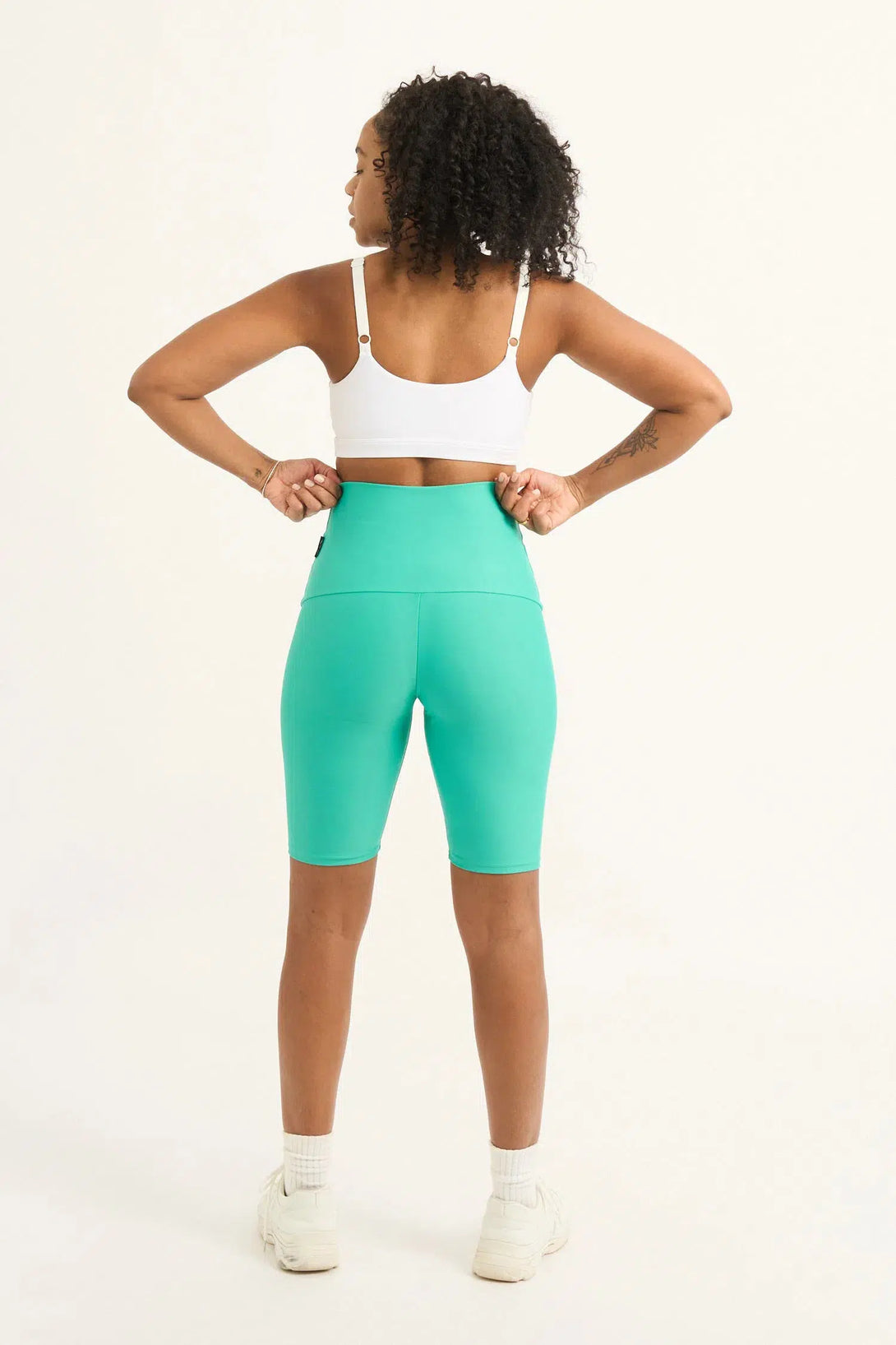 Jade Performance - Extra High Waisted Long Shorts-9358328357711-Activewear-Exoticathletica