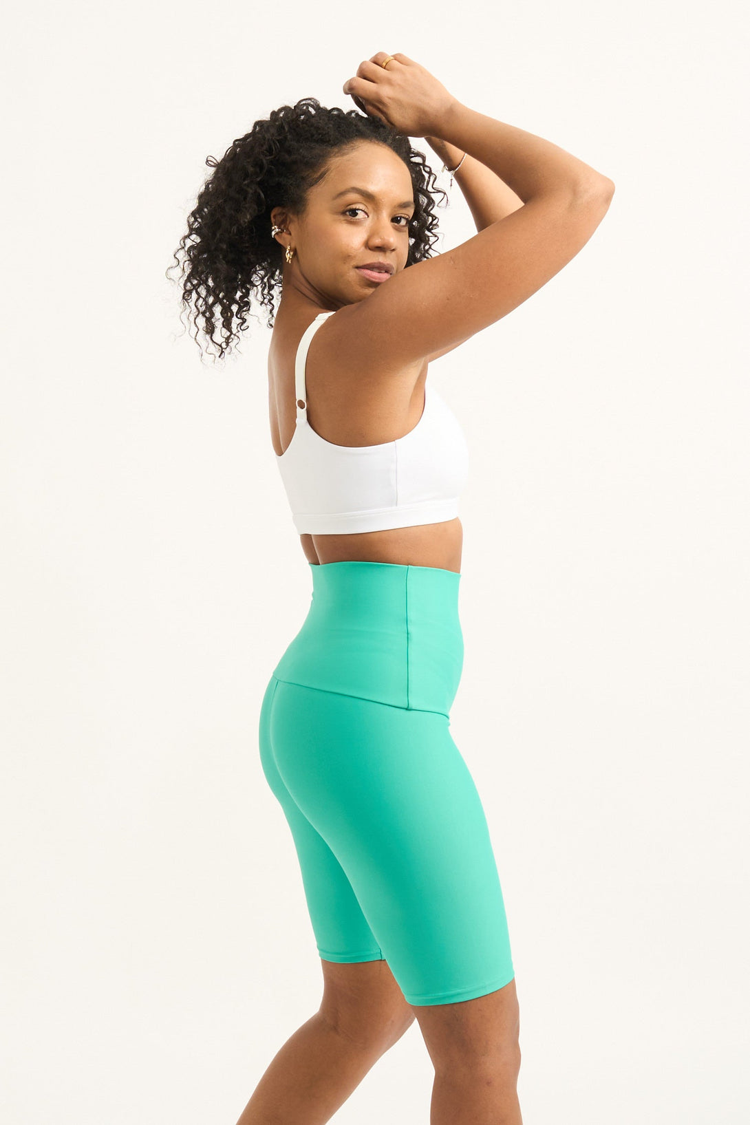 Jade Performance - Extra High Waisted Long Shorts-Activewear-Exoticathletica