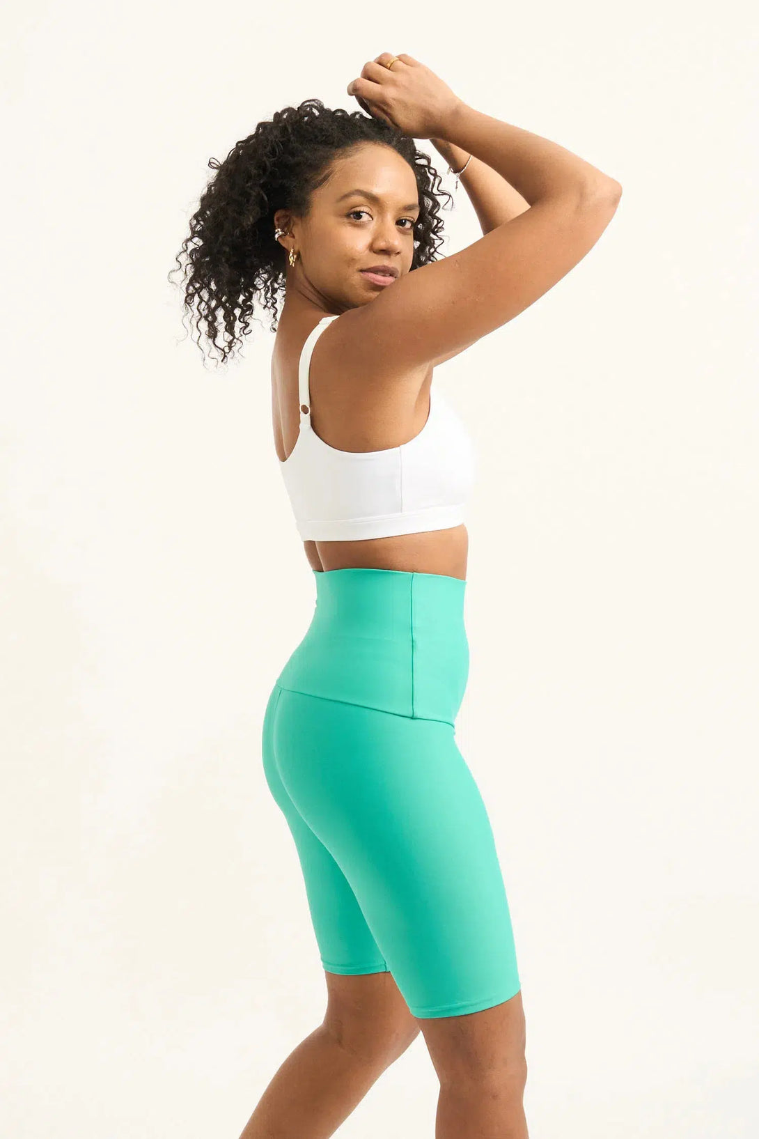 Jade Performance - Extra High Waisted Long Shorts-Activewear-Exoticathletica