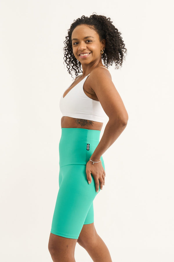 Jade Performance - Extra High Waisted Long Shorts-Activewear-Exoticathletica