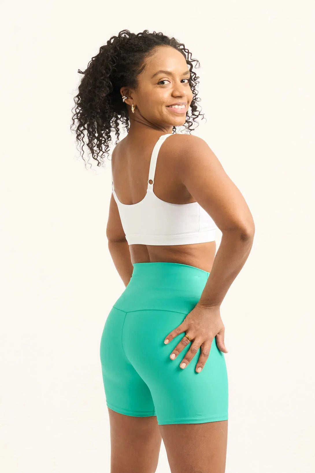 Jade Performance - High Waisted Booty Shorts-Activewear-Exoticathletica