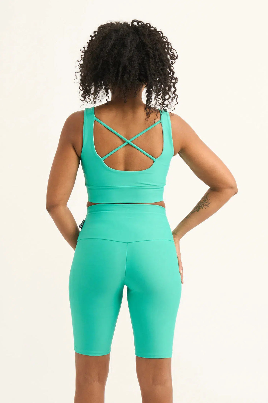 Jade Performance - High Waisted Long Shorts-9358328349310-Activewear-Exoticathletica