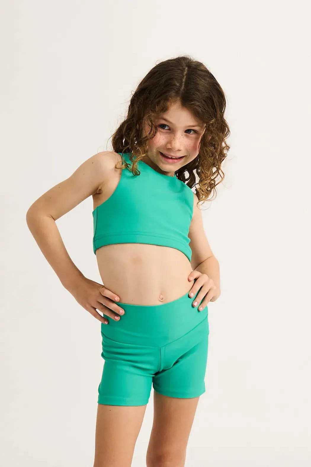 Jade Performance - Kids Crop Top-Activewear-Exoticathletica