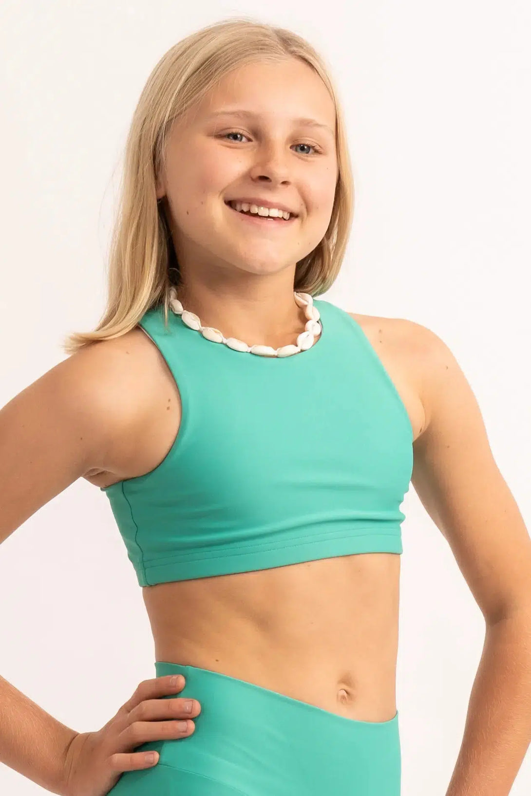 Jade Performance - Kids Crop Top-Activewear-Exoticathletica