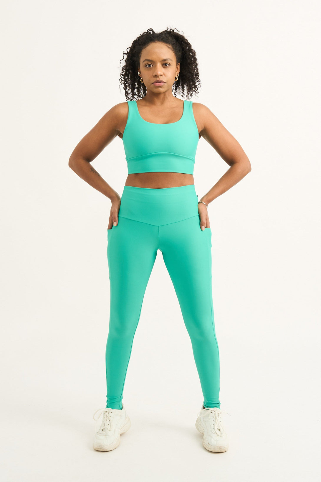 Jade Performance - Panel Pocket High Waisted Leggings-Activewear-Exoticathletica