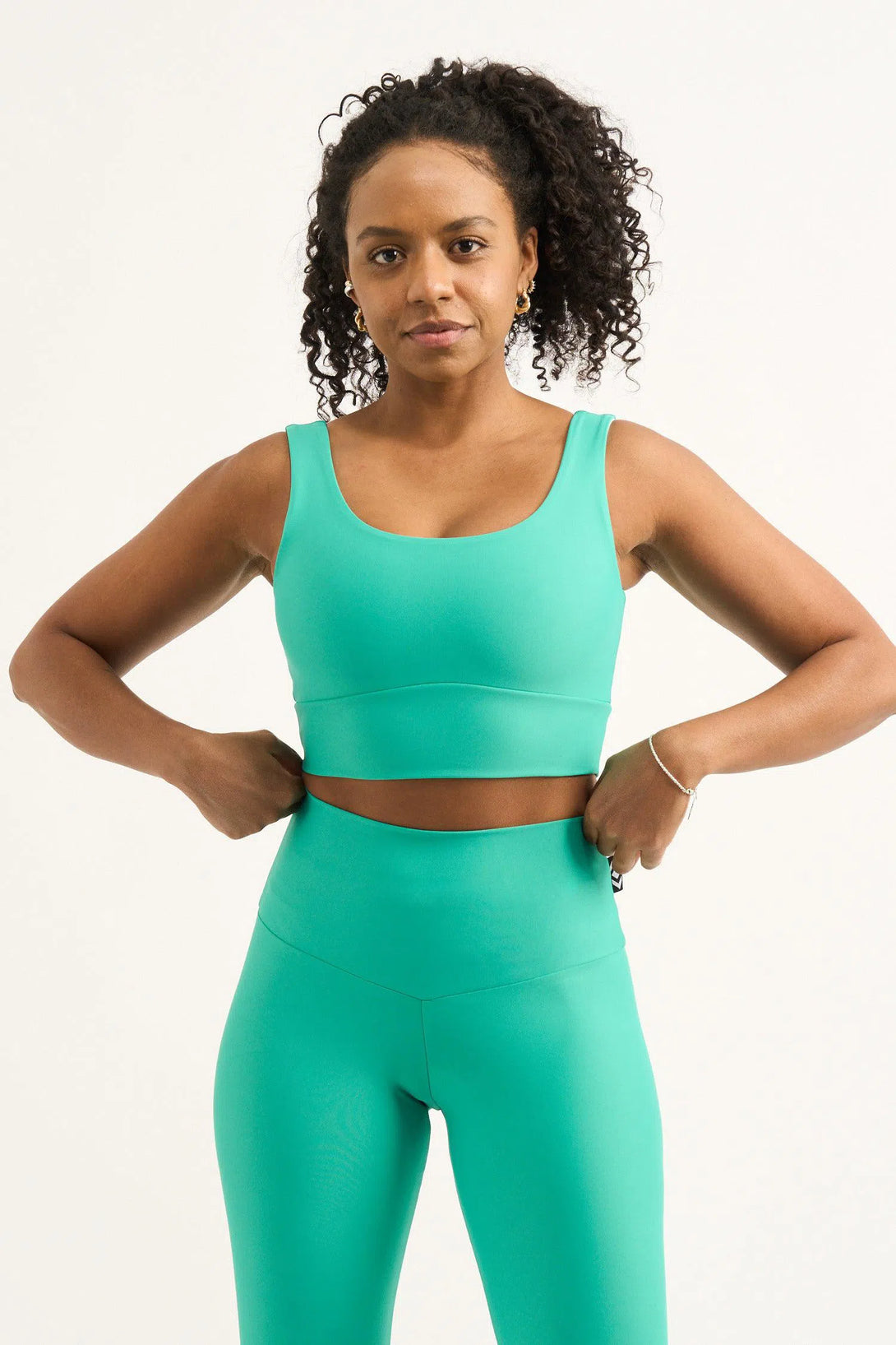 Jade Performance - Scoop Neck Comfort Crop Top-Activewear-Exoticathletica