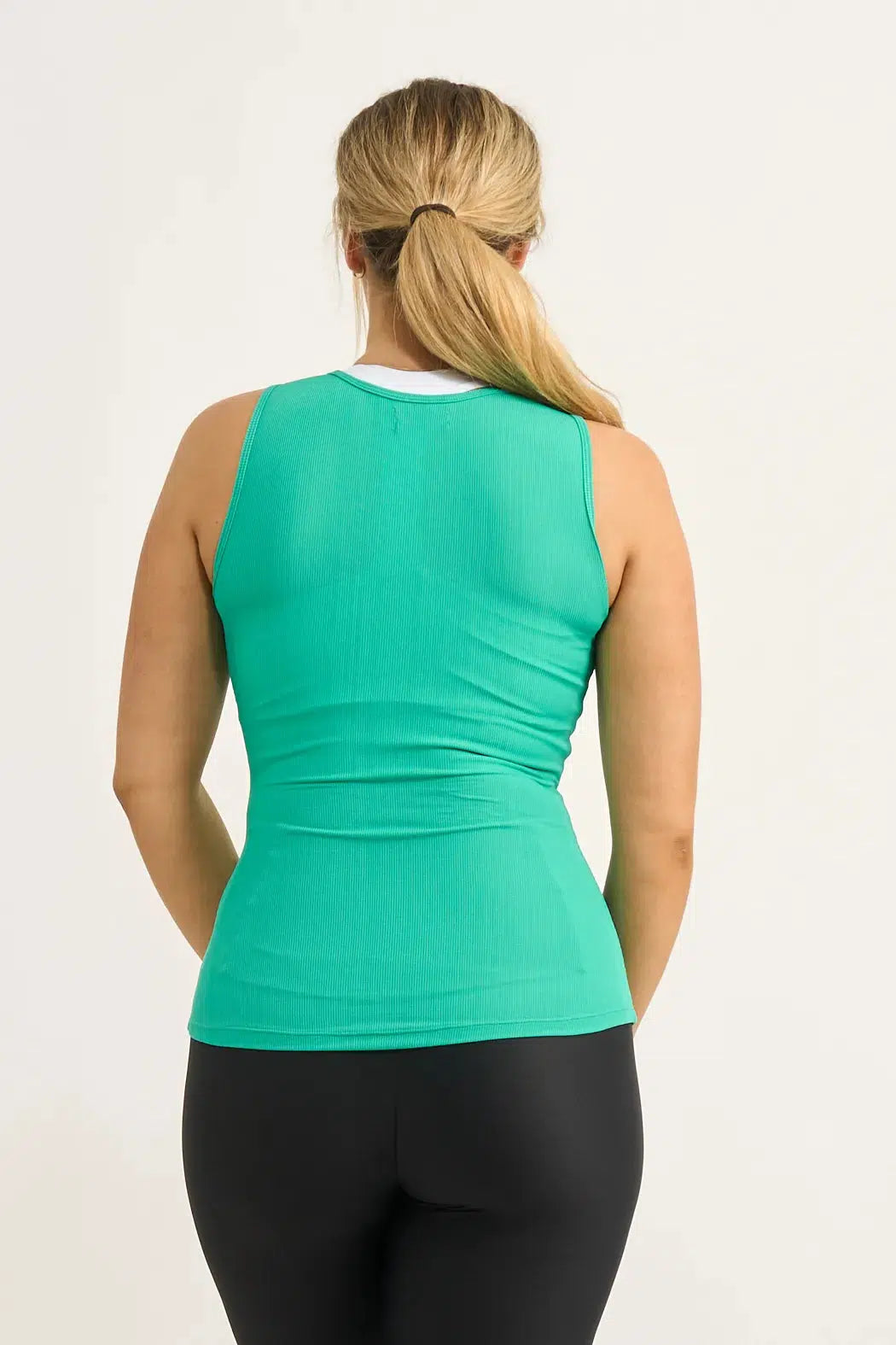 Jade Rib Knit - Fitted Tank-Activewear-Exoticathletica