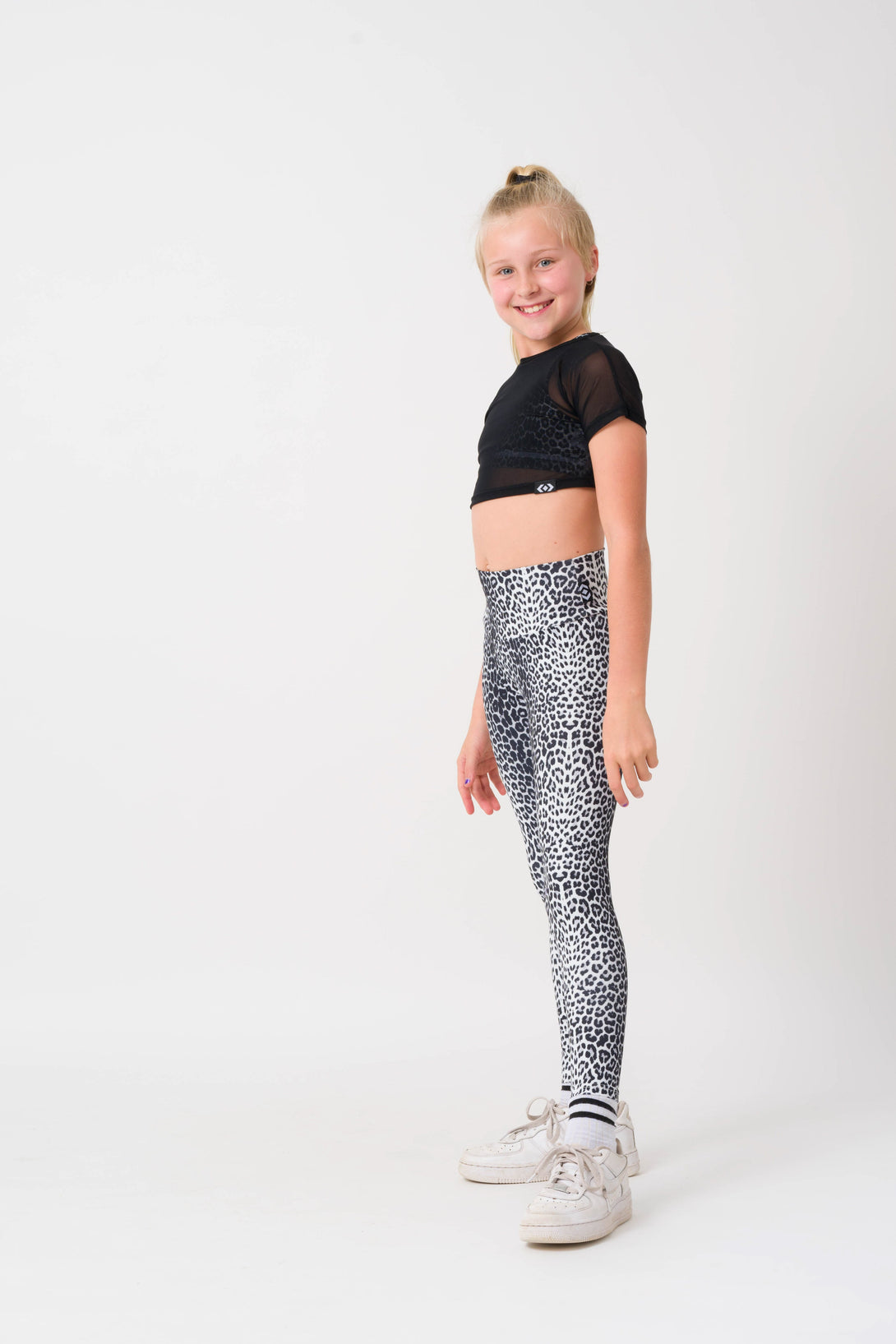 Jag Swag White Body Contouring - Kids Leggings-Activewear-Exoticathletica