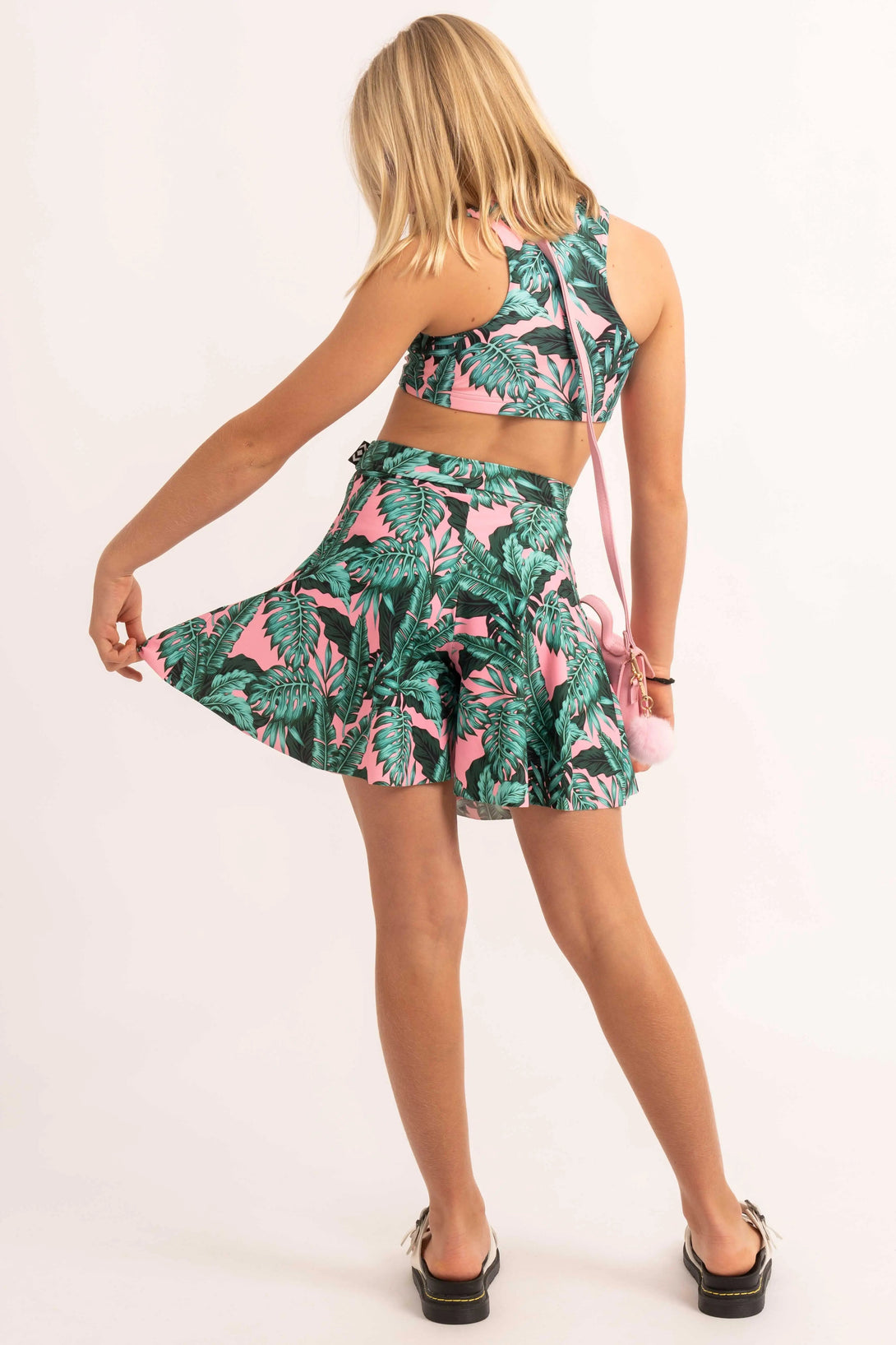 Leaf Your Mark Silky - Kids Basketball Palazzo Short-Activewear-Exoticathletica