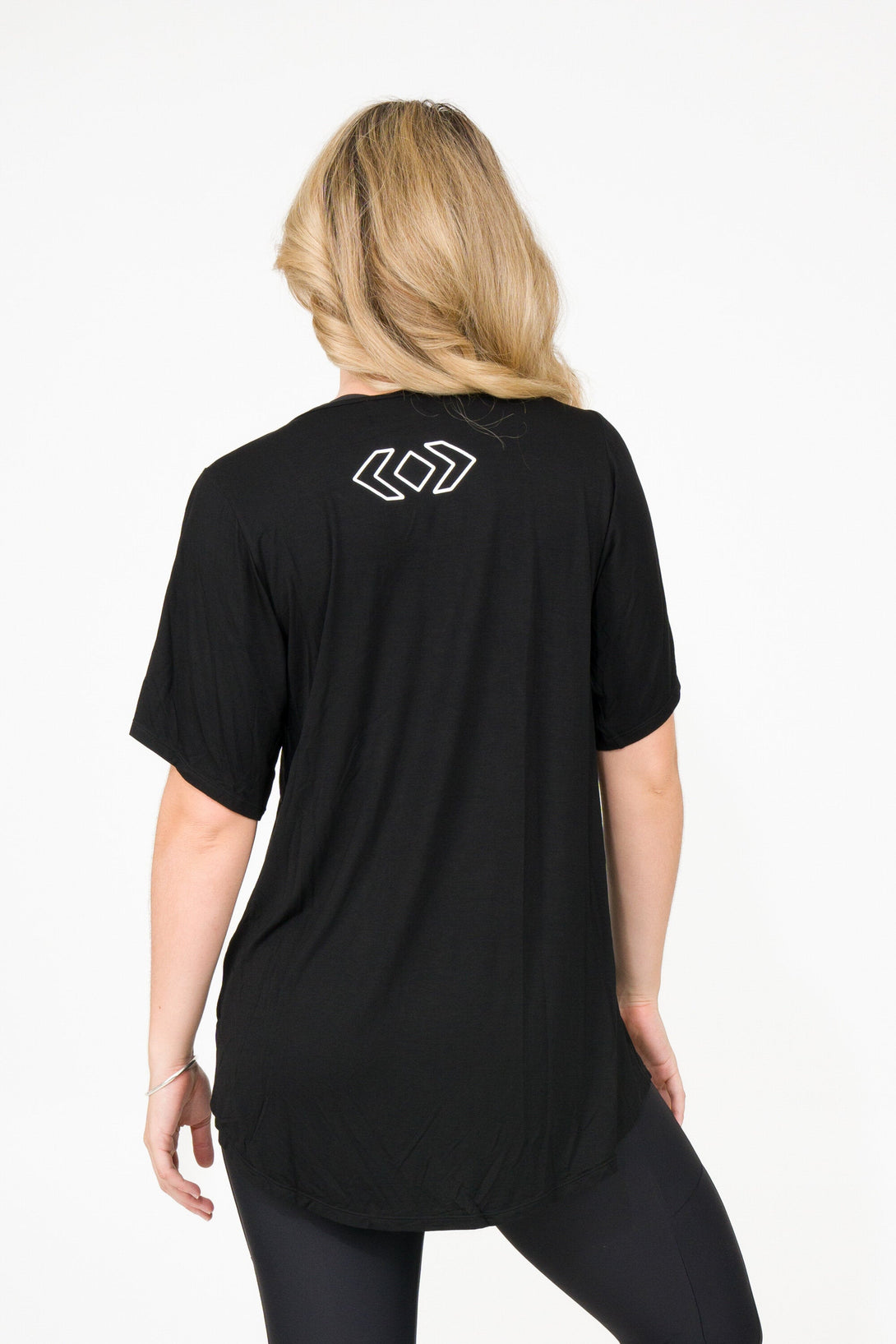 Leg Day Black Slinky To Touch - Plain Boyfriend Tee-Activewear-Exoticathletica