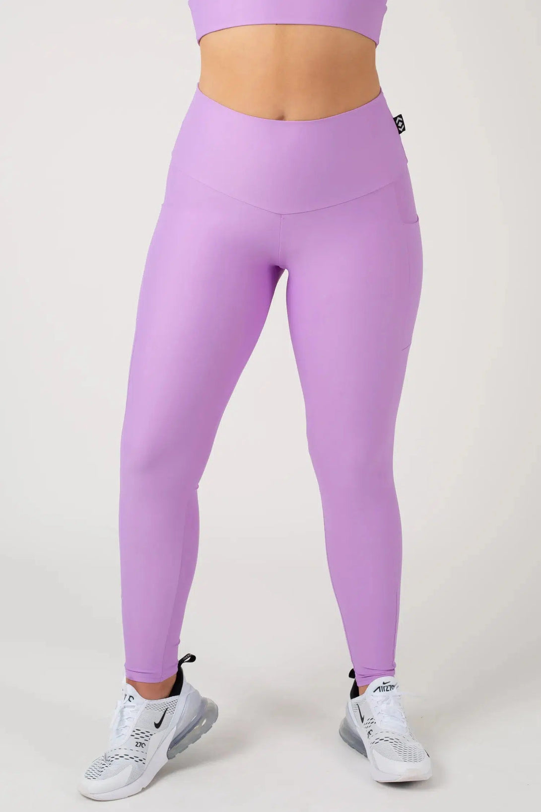 Lilac Performance - Panel Pocket High Waisted Leggings-Activewear-Exoticathletica