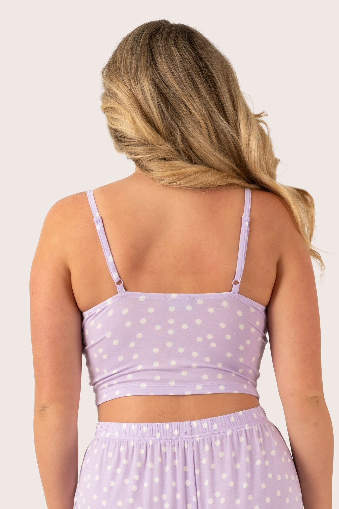 Lilac Spot Modal - Lounge Bralette-Activewear-Exoticathletica