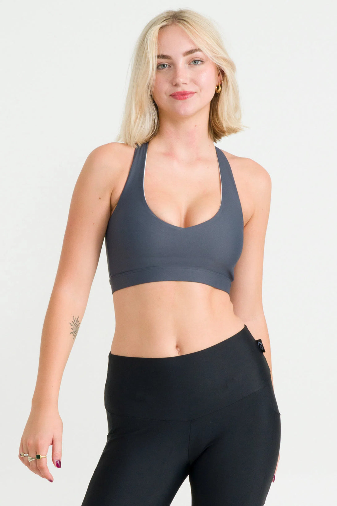 Mama Shark Performance - Deep V Crop-Activewear-Exoticathletica