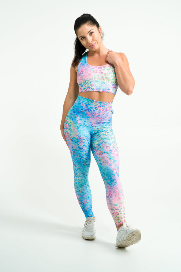 Mermaid Jag Performance - Extra High Waisted 7/8 Leggings-Activewear-Exoticathletica