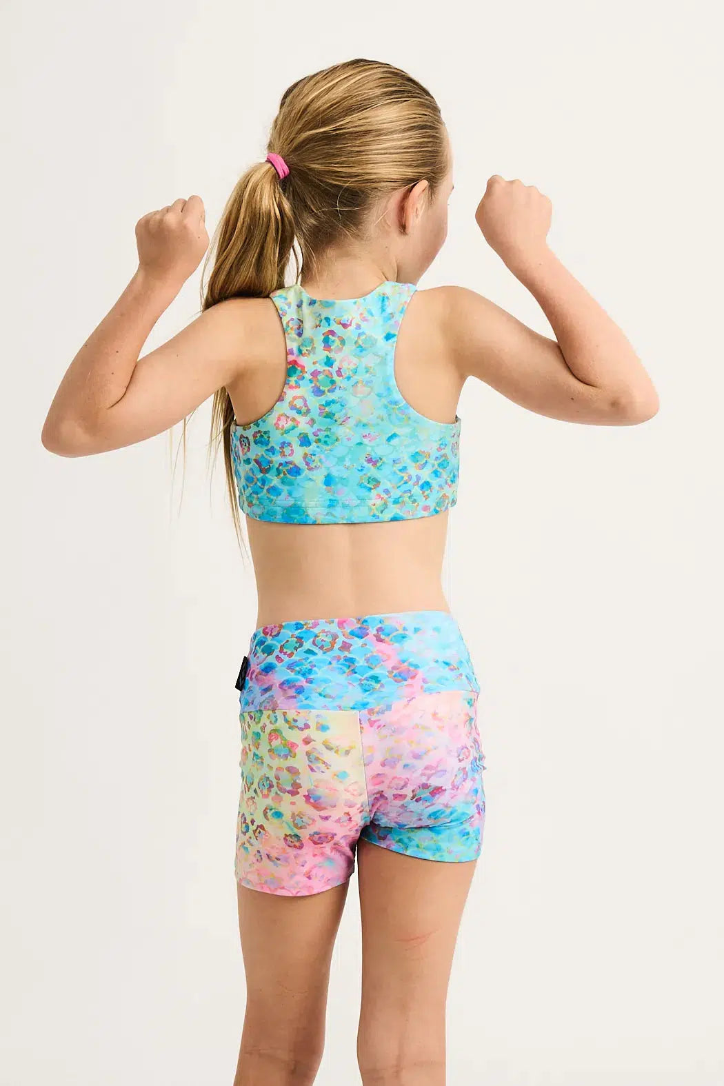 Mermaid Jag Performance - Kids Booty Shorts-Activewear-Exoticathletica