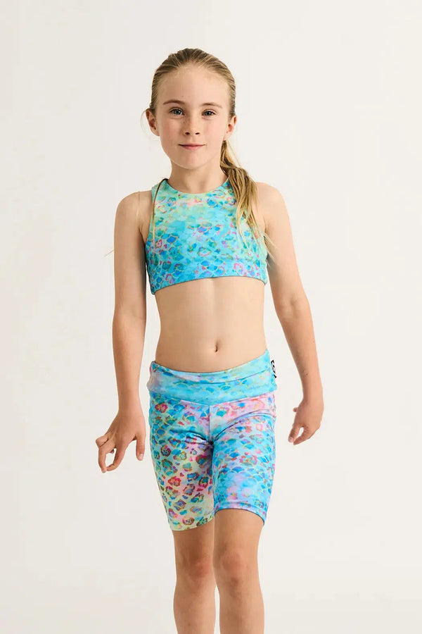 Mermaid Jag Performance - Kids Long Shorts-Activewear-Exoticathletica