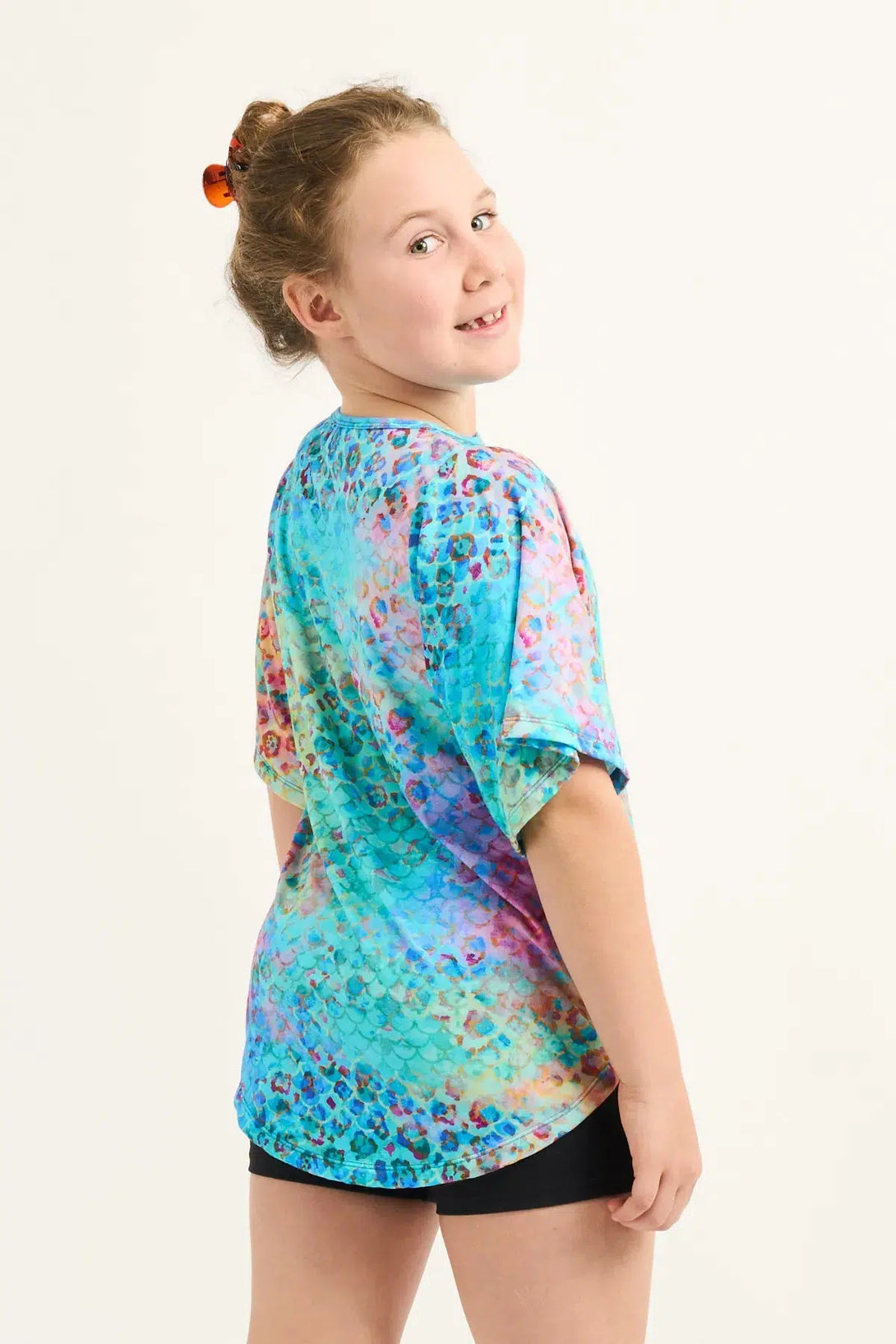 Mermaid Jag Slinky To Touch - Kids Boyfriend Tee-Activewear-Exoticathletica