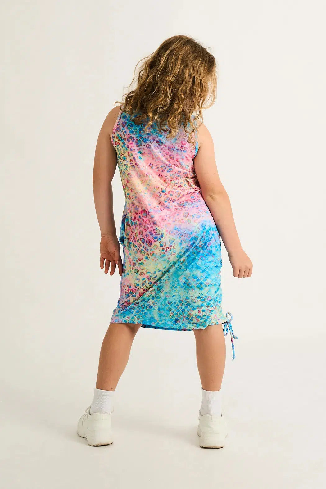 Mermaid Jag Soft To Touch - Kids Lazy Girl Dress Tank-9358328337911-Activewear-Exoticathletica