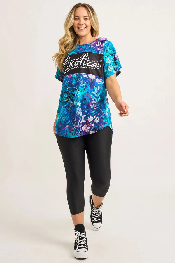 Mermaid Mafia Bball Mesh - Exotica Boyfriend Tee-Activewear-Exoticathletica