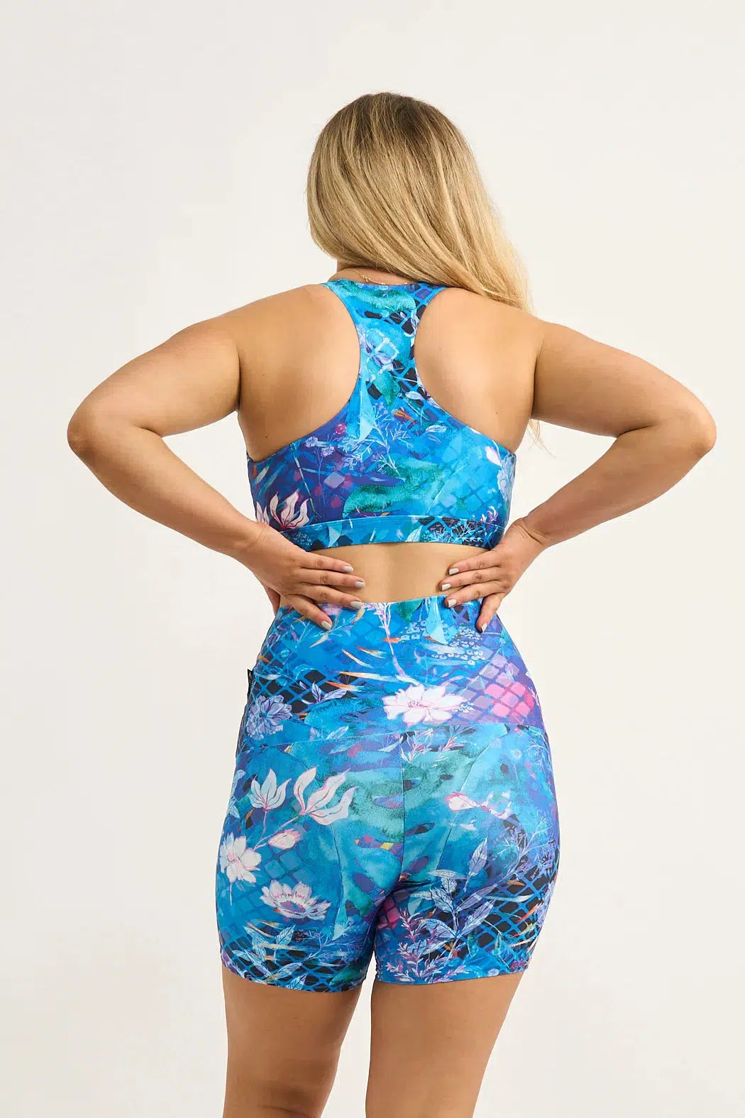 Mermaid Mafia Performance - Extra High Waisted Booty Shorts-Activewear-Exoticathletica