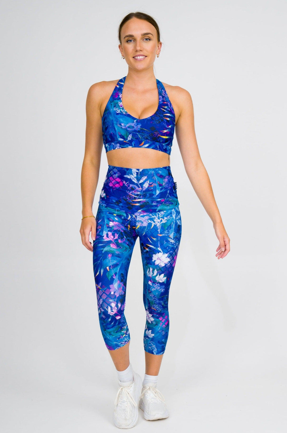 Mermaid Mafia Performance - Extra High Waisted Capri Leggings-Activewear-Exoticathletica