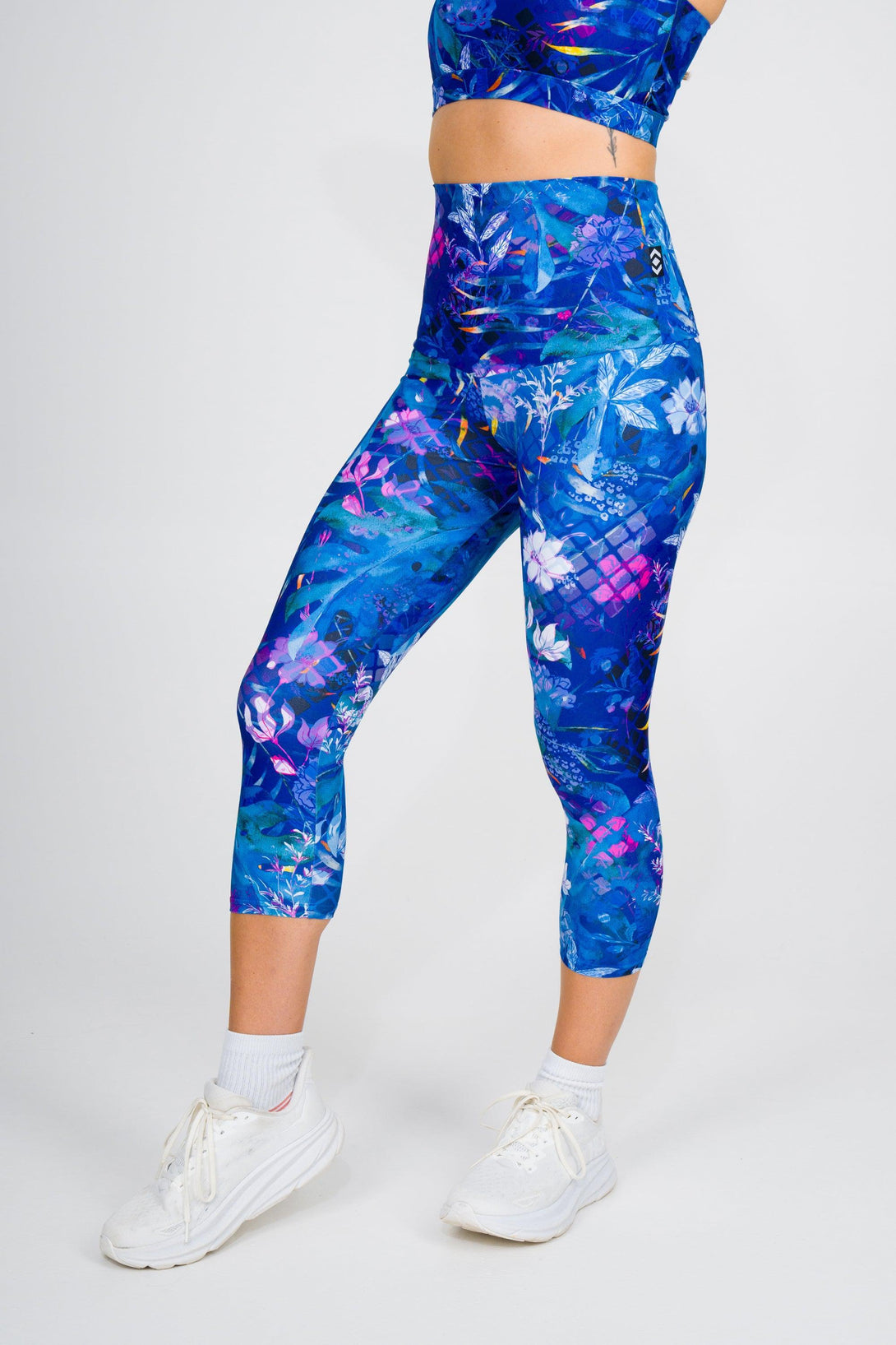 Mermaid Mafia Performance - Extra High Waisted Capri Leggings-Activewear-Exoticathletica