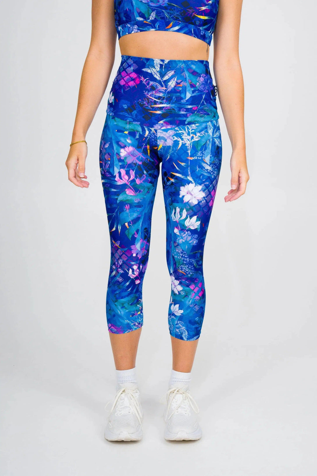 Mermaid Mafia Performance - Extra High Waisted Capri Leggings-Activewear-Exoticathletica