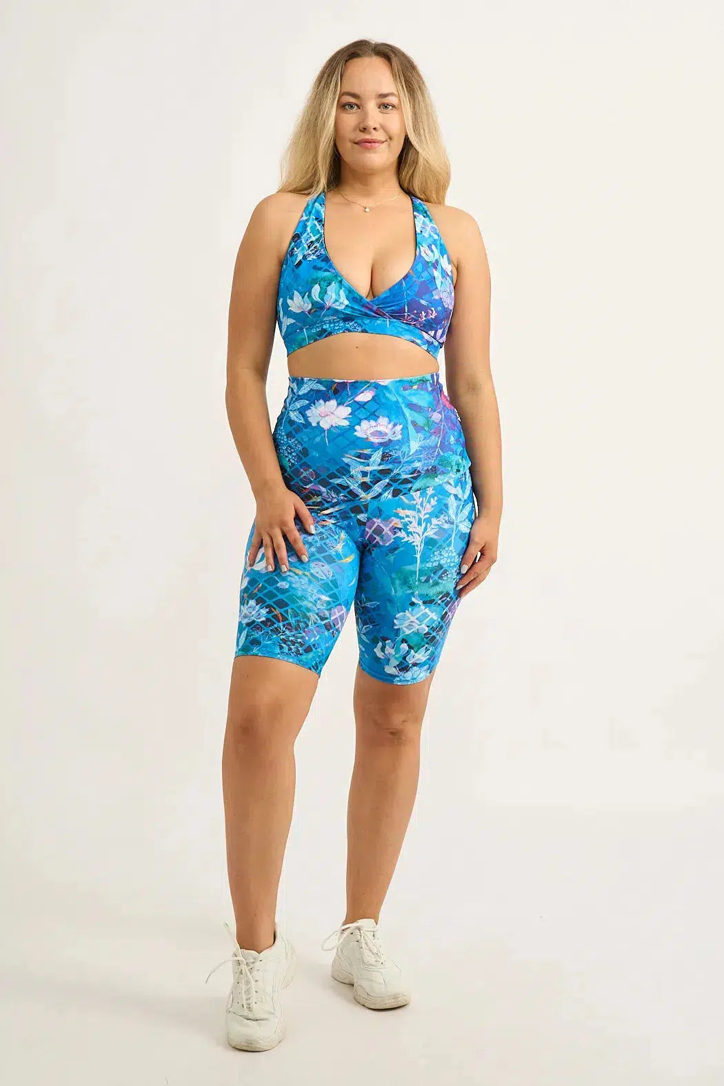 Mermaid Mafia Performance - Extra High Waisted Long Shorts-Activewear-Exoticathletica