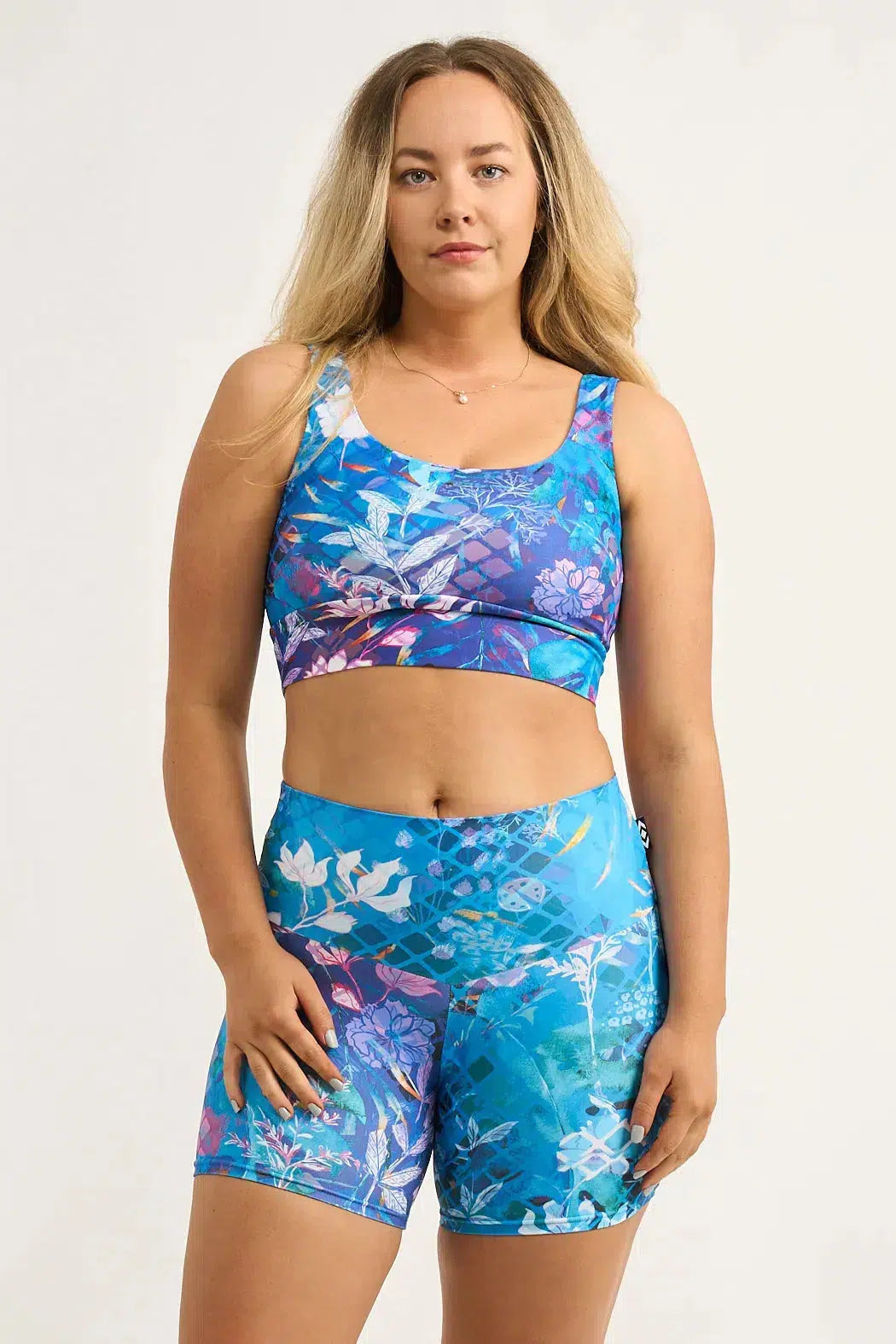 Mermaid Mafia Performance - High Waisted Booty Shorts-Activewear-Exoticathletica