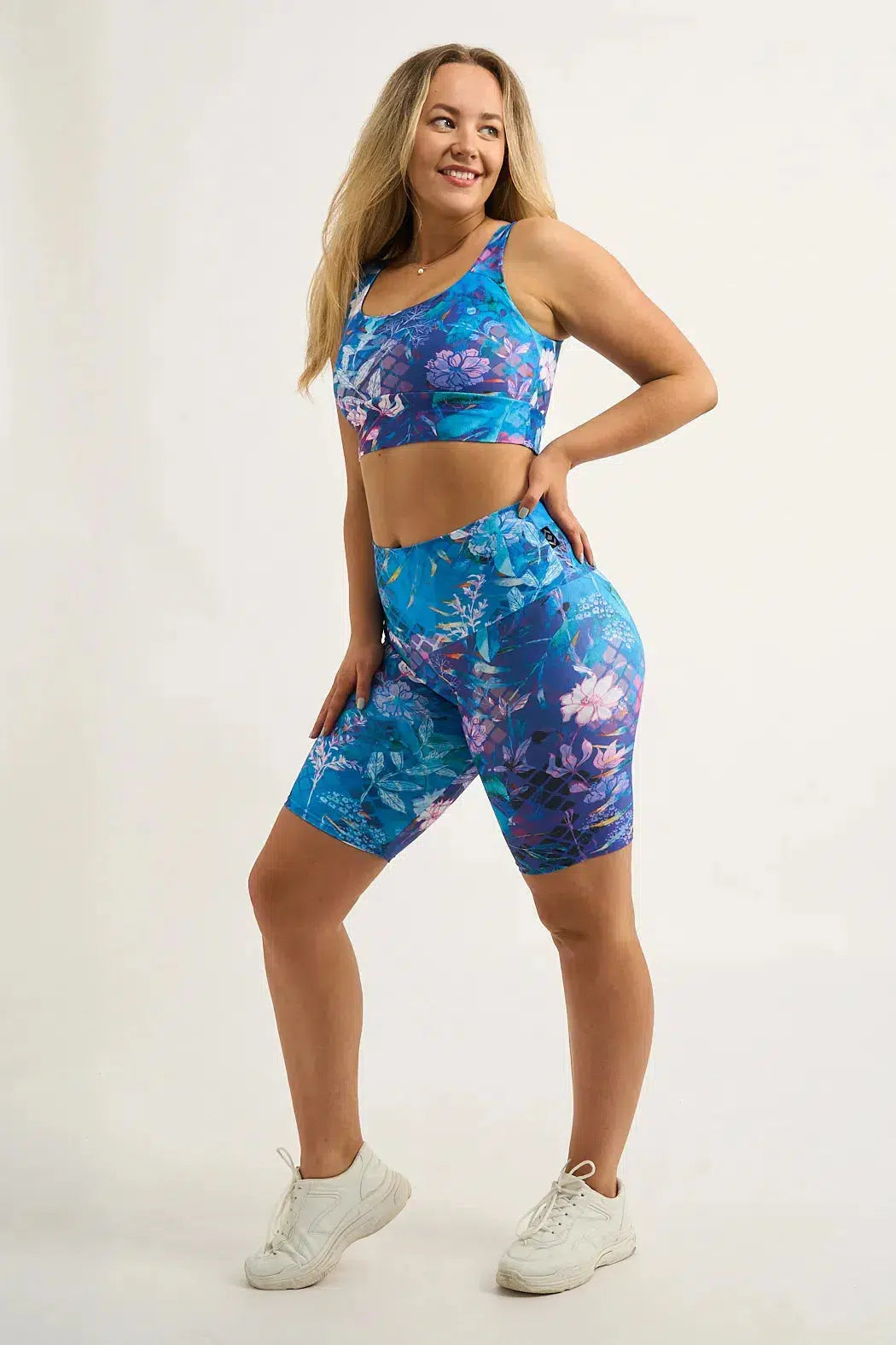 Mermaid Mafia Performance - High Waisted Long Shorts-Activewear-Exoticathletica