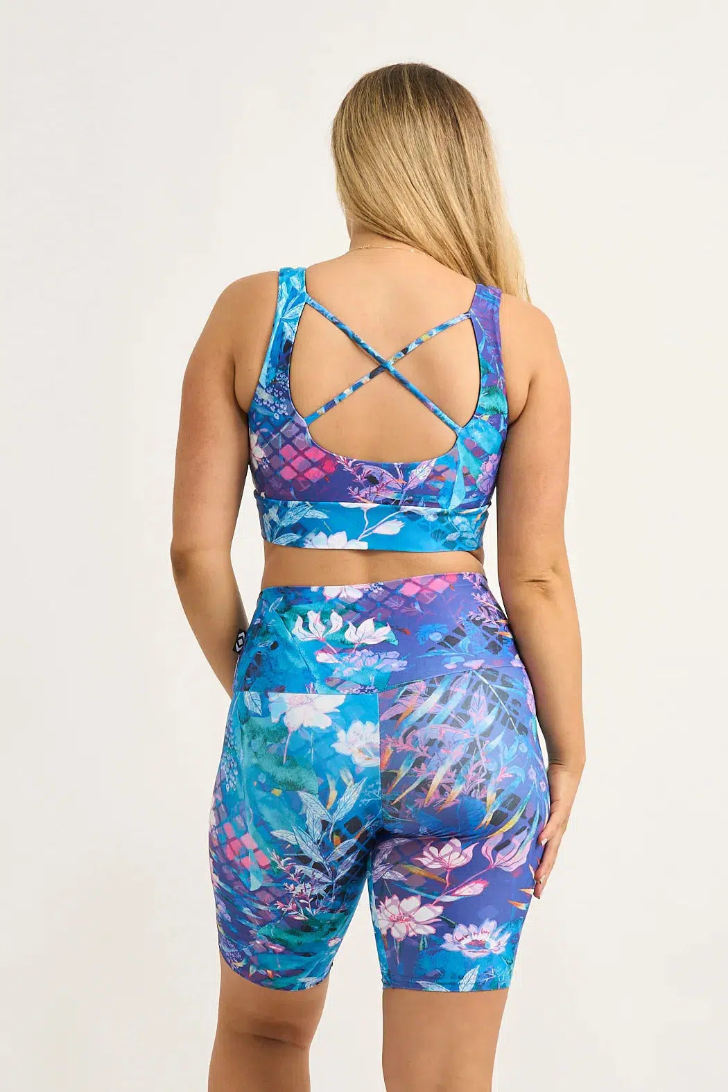 Mermaid Mafia Performance - High Waisted Long Shorts-Activewear-Exoticathletica