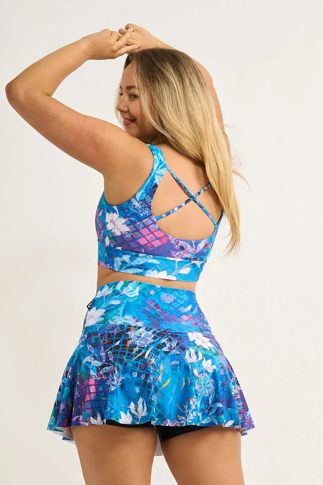 Mermaid Mafia Performance - High Waisted Simple Skort-Activewear-Exoticathletica