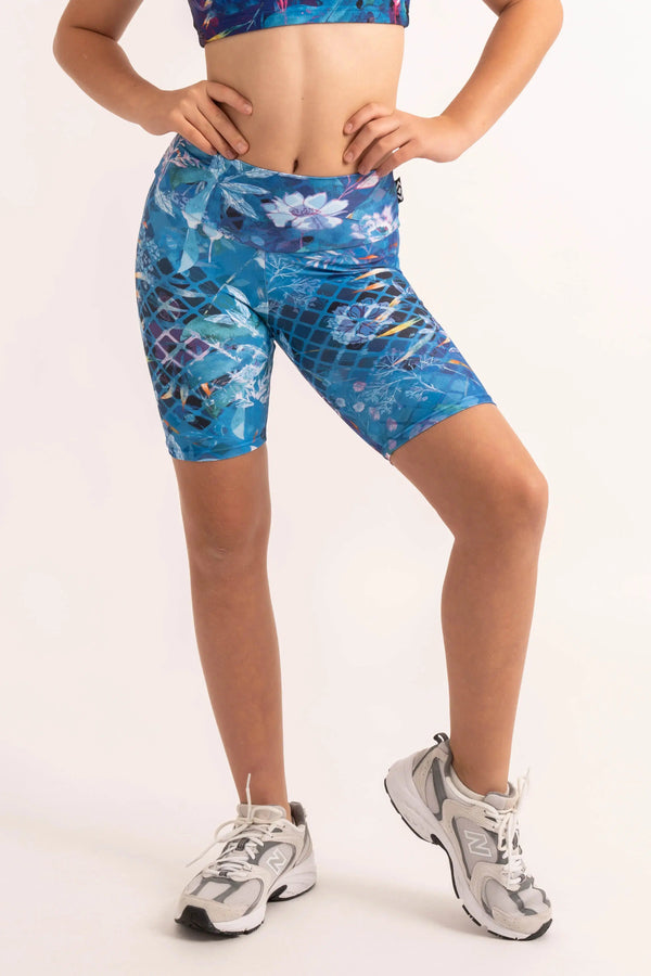 Mermaid Mafia Performance - Kids Long Shorts-9358328127642-Activewear-Exoticathletica