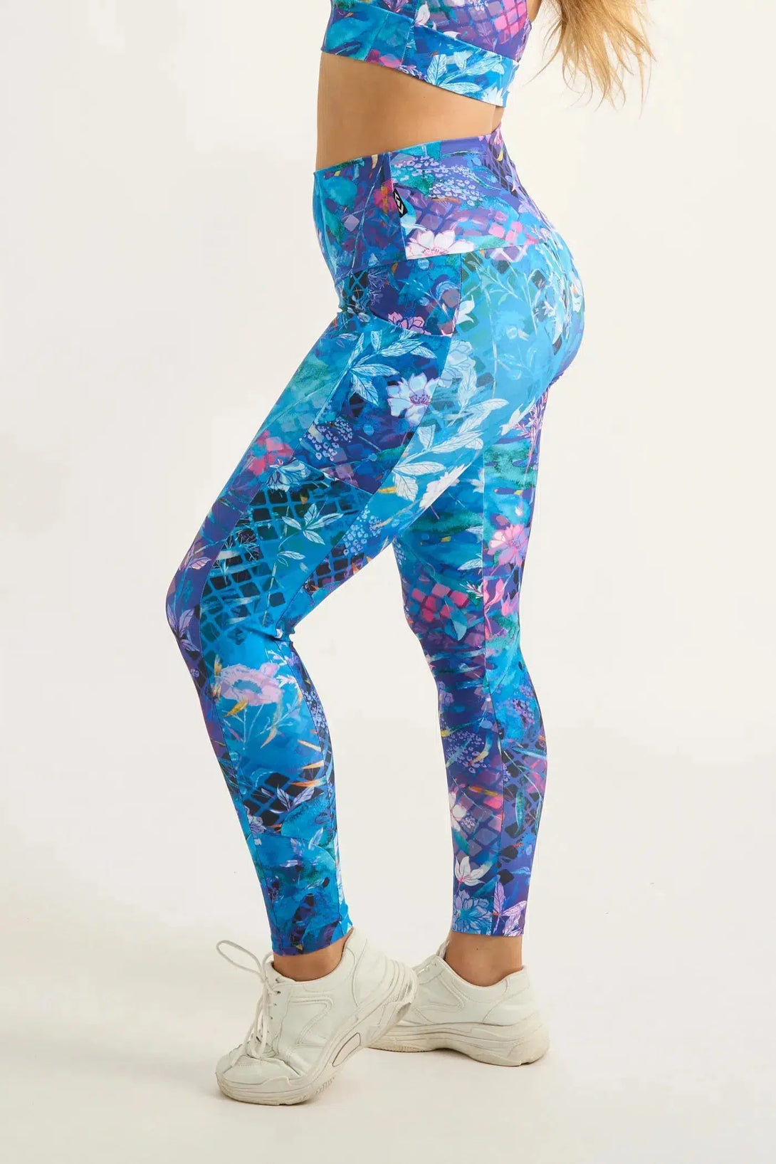 Mermaid Mafia Performance - Panel Pocket High Waisted Leggings-Activewear-Exoticathletica