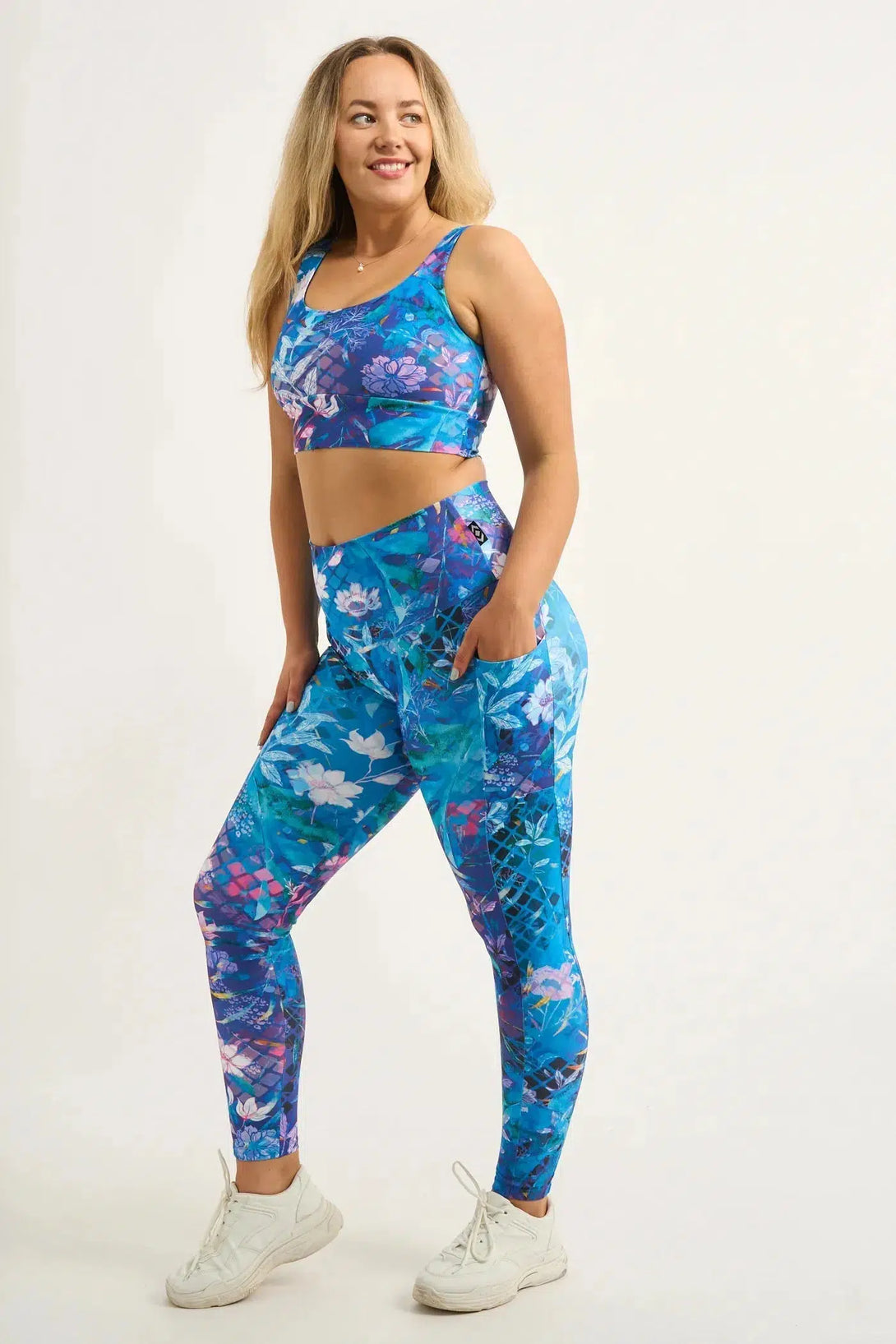 Mermaid Mafia Performance - Panel Pocket High Waisted Leggings-Activewear-Exoticathletica