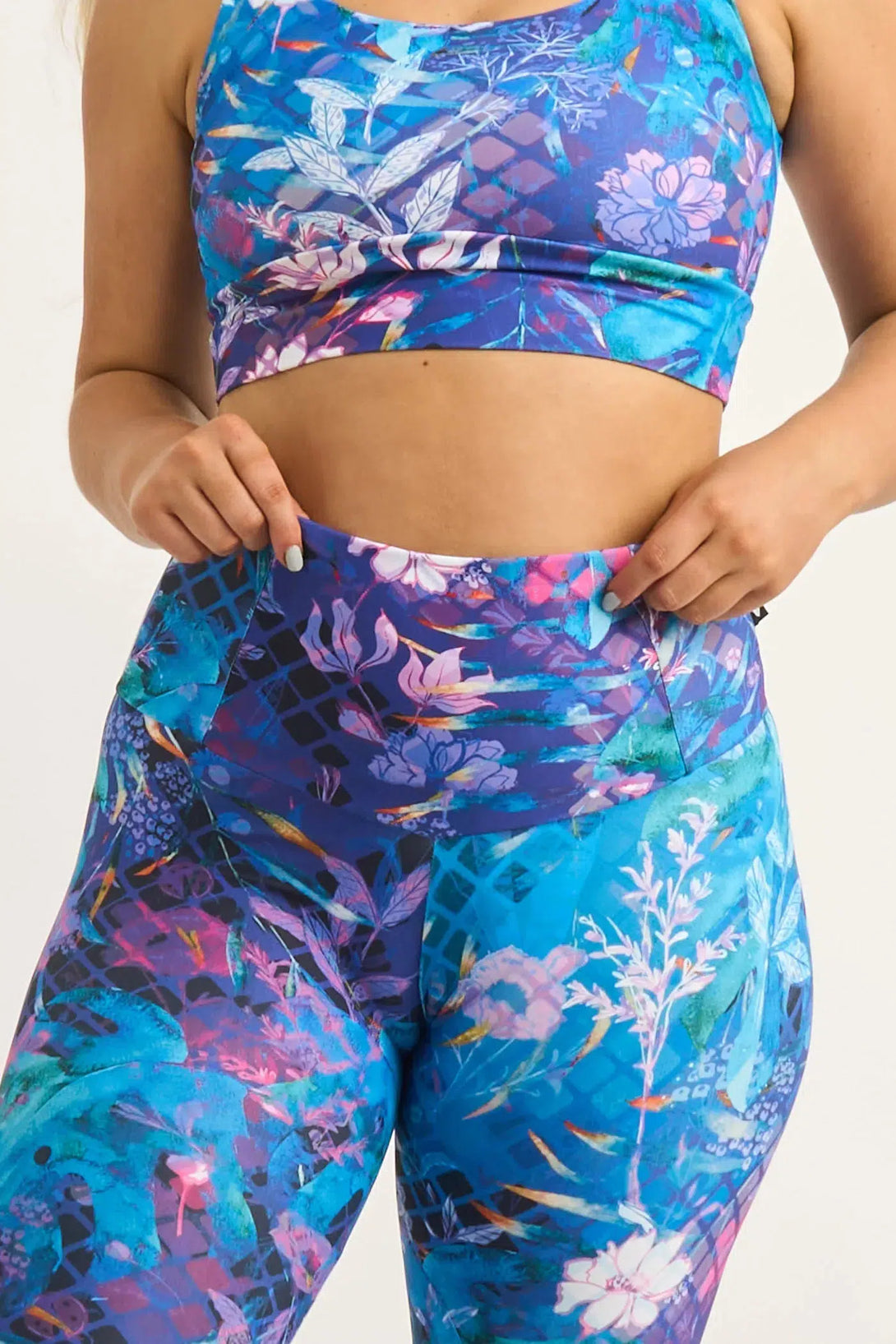 Mermaid Mafia Performance - Tummy Control High Waisted Leggings-Activewear-Exoticathletica