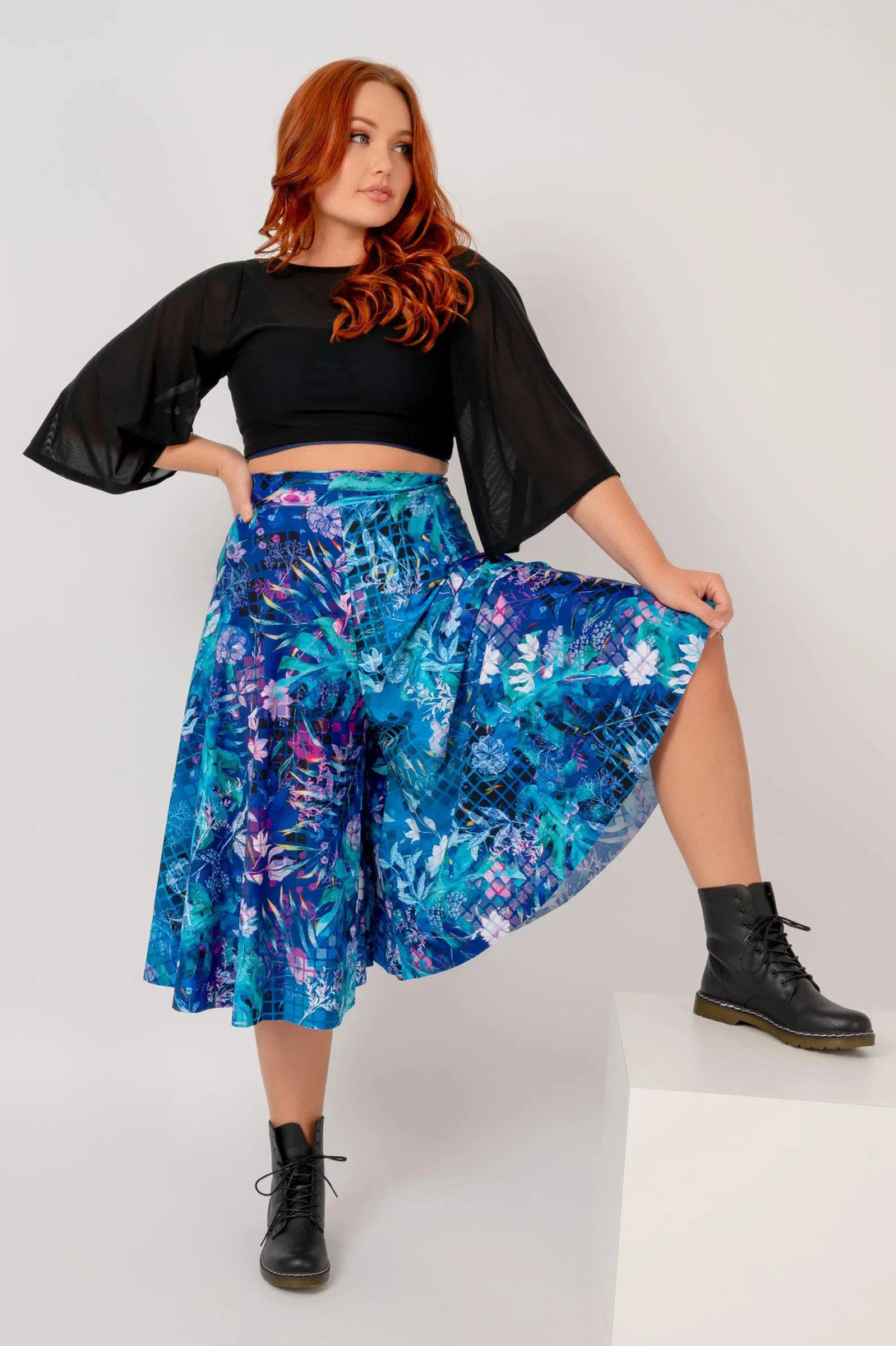 Mermaid Mafia Silky - Palazzo Culotte-Activewear-Exoticathletica