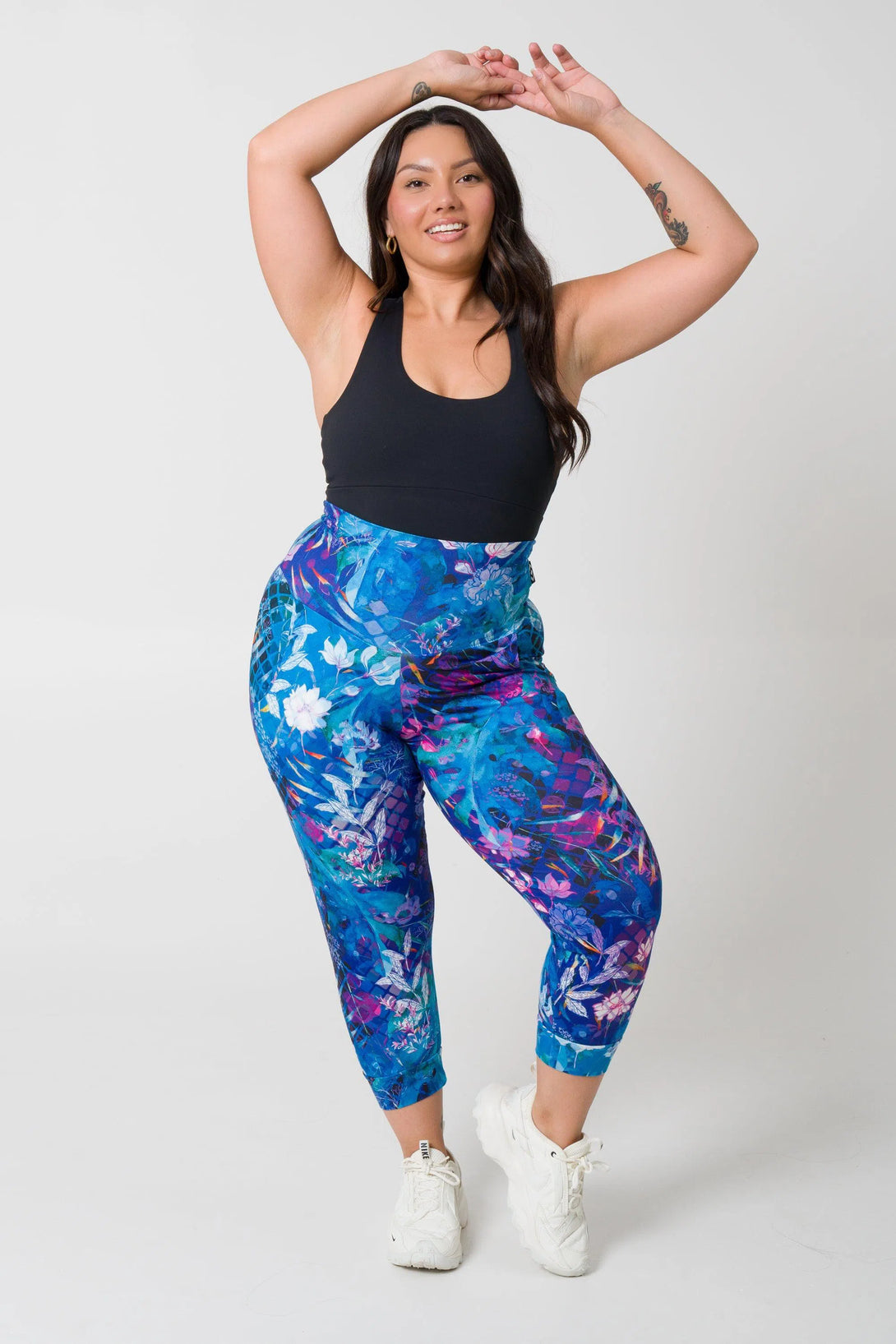 Mermaid Mafia Soft To Touch - Jogger Capris W/ Pockets-Activewear-Exoticathletica