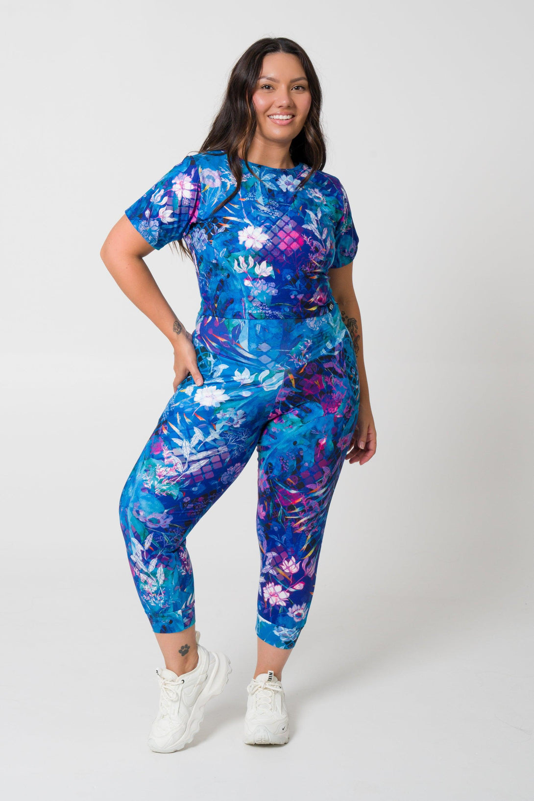 Mermaid Mafia Soft To Touch - Jogger Capris W/ Pockets-Activewear-Exoticathletica