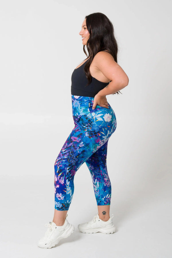 Mermaid Mafia Soft To Touch - Jogger Capris W/ Pockets-Activewear-Exoticathletica