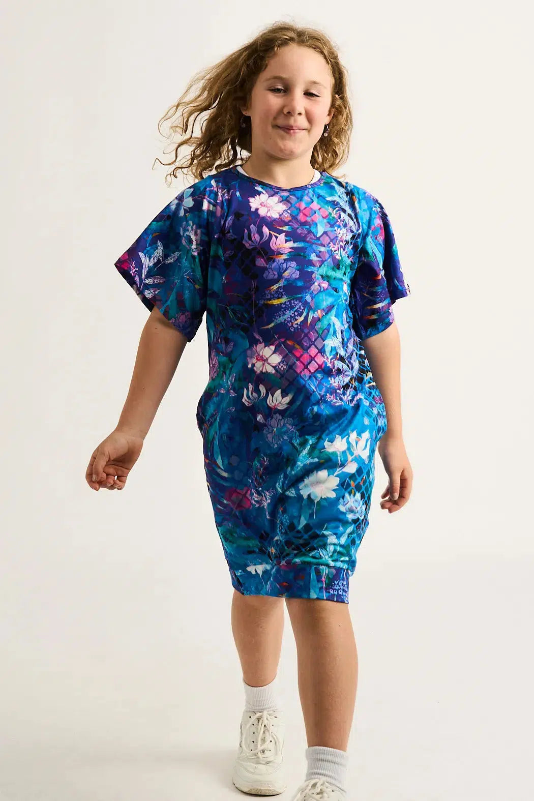 Mermaid Mafia Soft To Touch - Kids Lazy Girl Dress Tee-Activewear-Exoticathletica