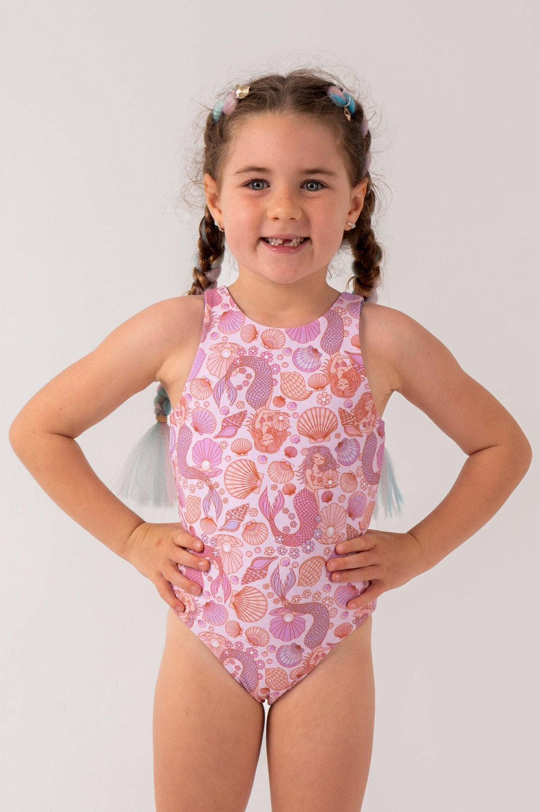 Mermaidia Silky - Kids Reversible One Piece-Activewear-Exoticathletica