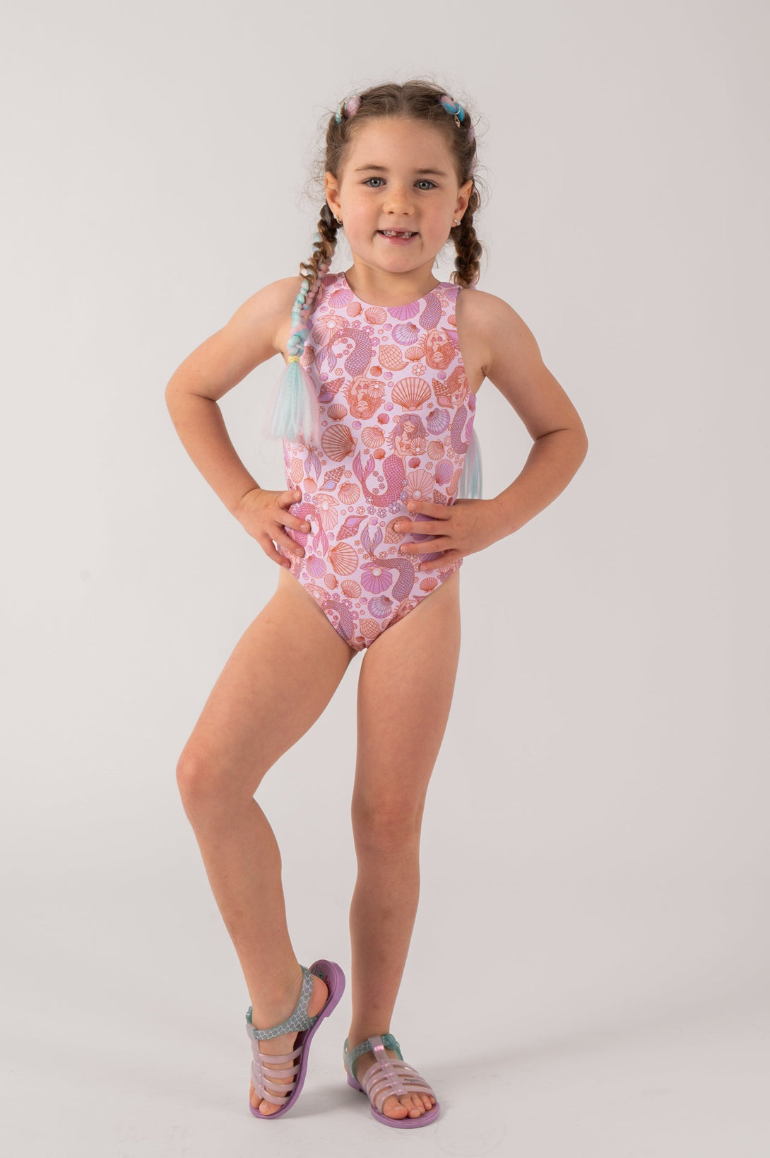 Mermaidia Silky - Kids Reversible One Piece-Activewear-Exoticathletica