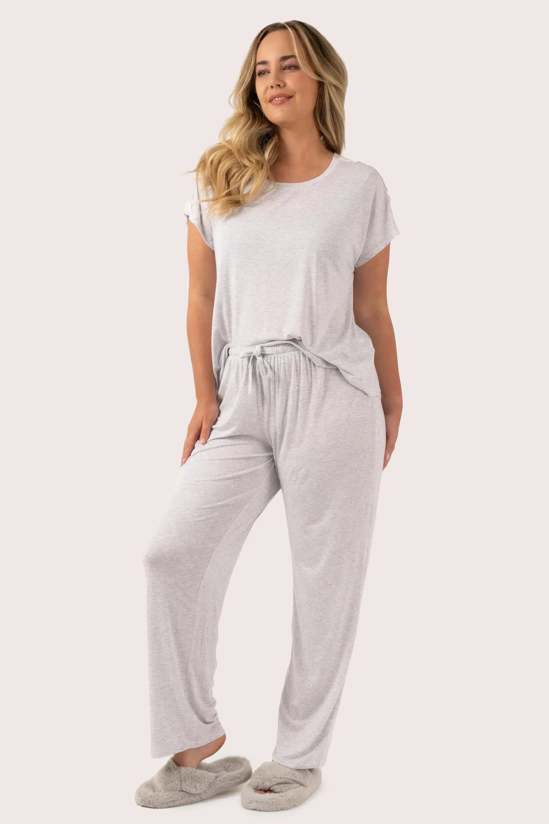 Modal Lounge Pant - Light Grey-9358328297246-Activewear-Exoticathletica