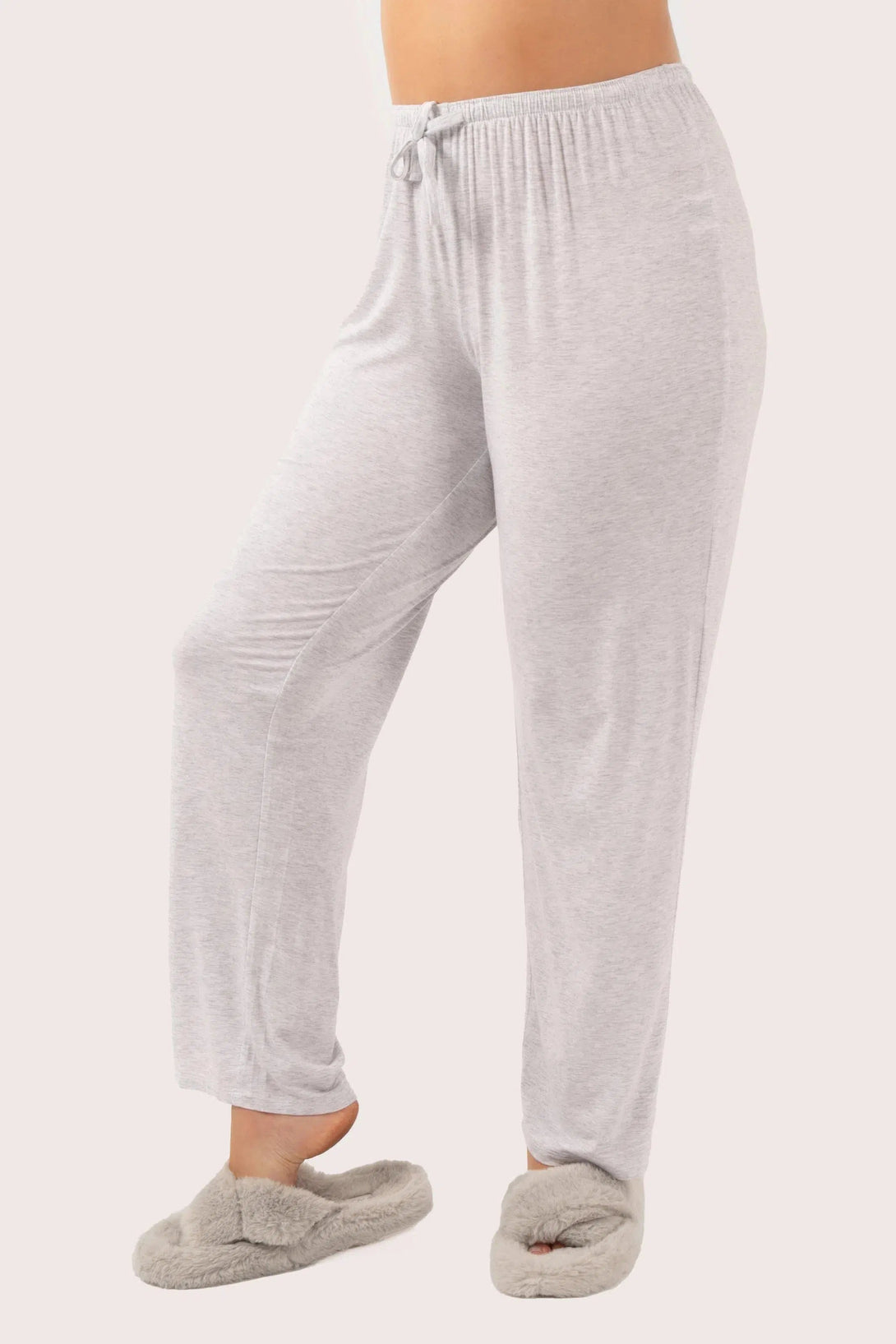 Modal Lounge Pant - Light Grey-Activewear-Exoticathletica