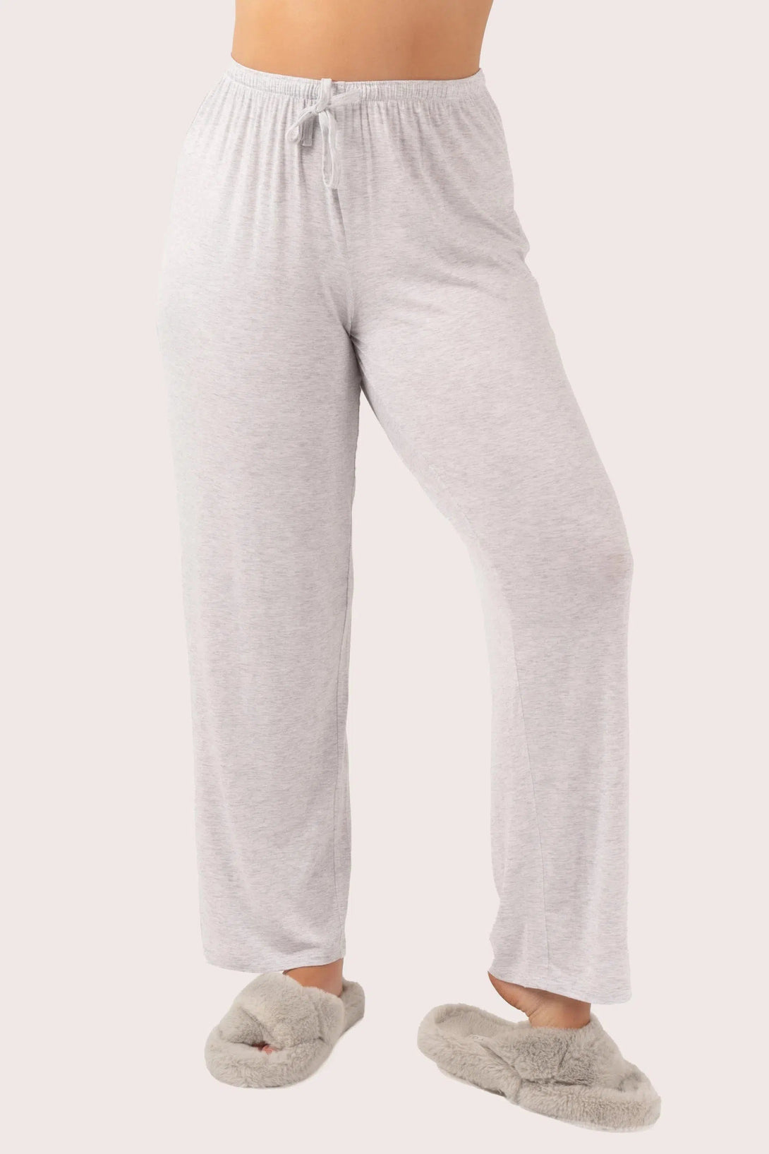 Modal Lounge Pant - Light Grey-Activewear-Exoticathletica