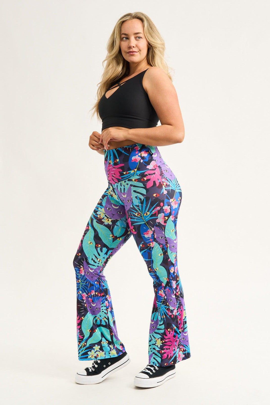 Mysticatz Soft To Touch - High Waisted Bootleg Pant-Activewear-Exoticathletica