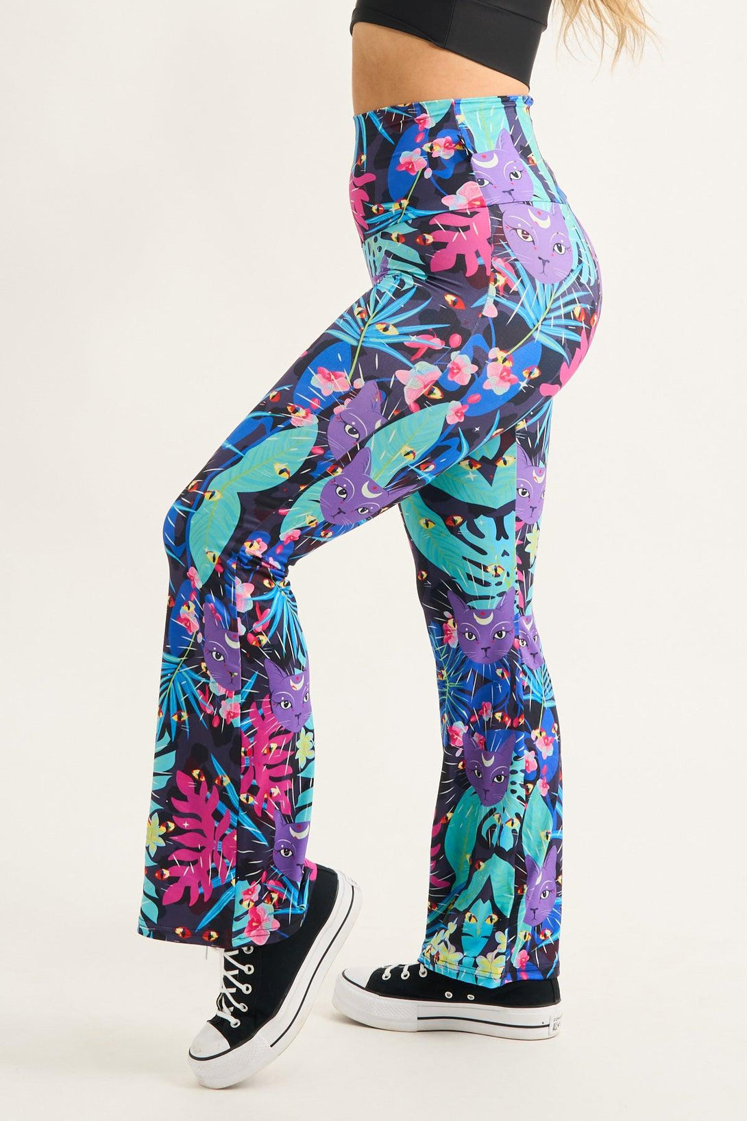 Mysticatz Soft To Touch - High Waisted Bootleg Pant-Activewear-Exoticathletica