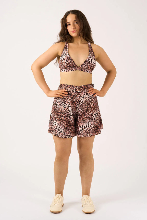 Natural Primal Animal Silky - Mini Palazzo Short-9358328379737-Activewear-Exoticathletica